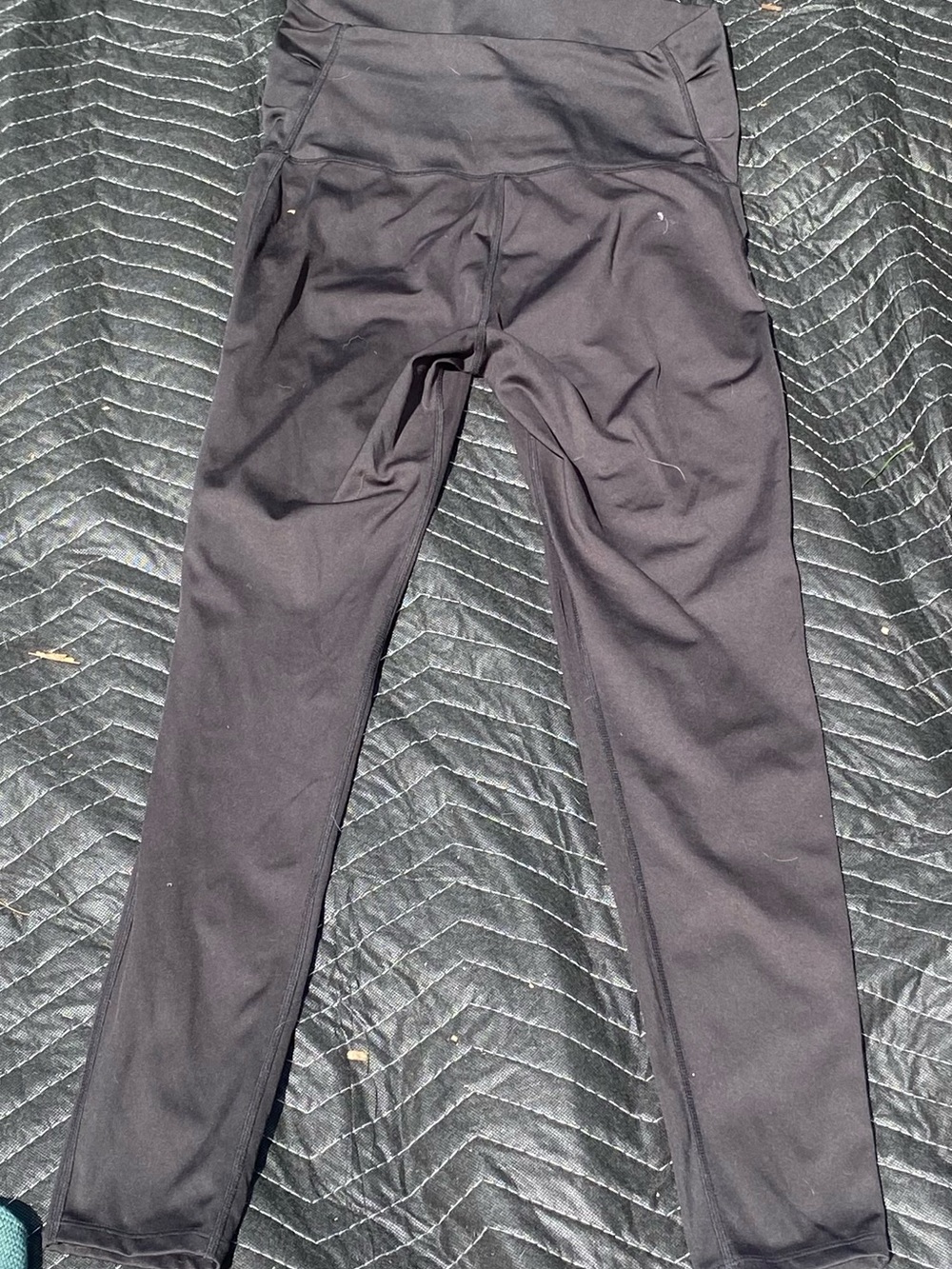 Black High-Waist Athletic Maternity Leggings